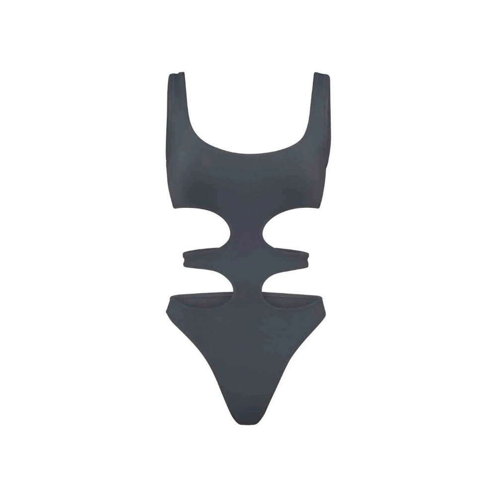 SKIMS Cut-Out One Piece Swimsuit in Black